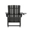 Flash Furniture Black Adirondack Patio Chairs with Cupholder, 4PK 4-LE-HMP-1045-10-BK-GG - alternate 2